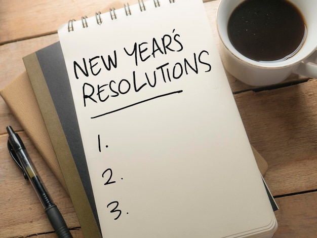 Photo new years resolutions