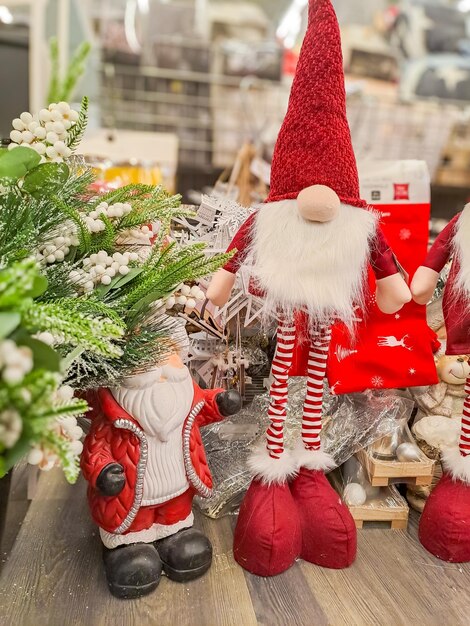 Photo new years toys gnomes new years mood the spirit of christmas