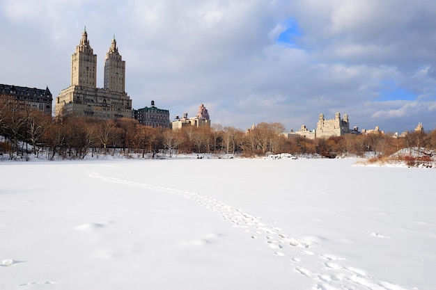 New York City Manhattan Central Park in winter