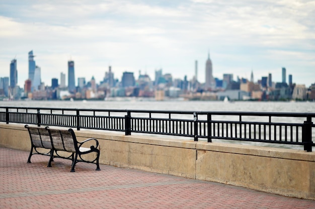 New York city skyline USA