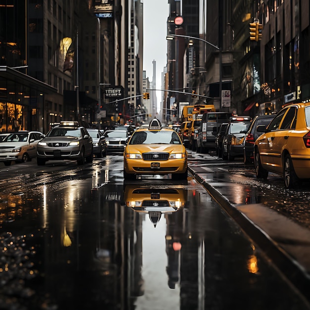 New York City yellow cabs everything else black