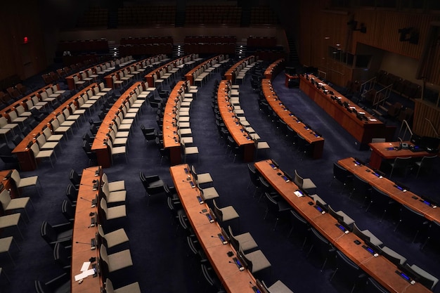 NEW YORK, USA - MAY 25 2018 United Nations internal