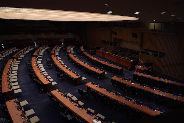 NEW YORK, USA - MAY 25 2018 United Nations internal