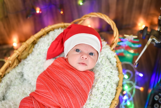 Newborn baby boy christmas - Vintage