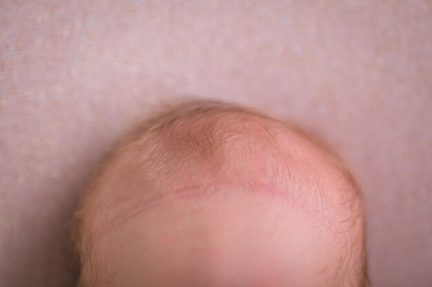 Photo newborn baby details macro photography toes fingers head lips ears