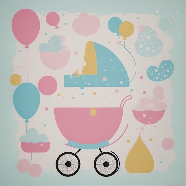 Newborn baby pastel color pattern clipart design free download images