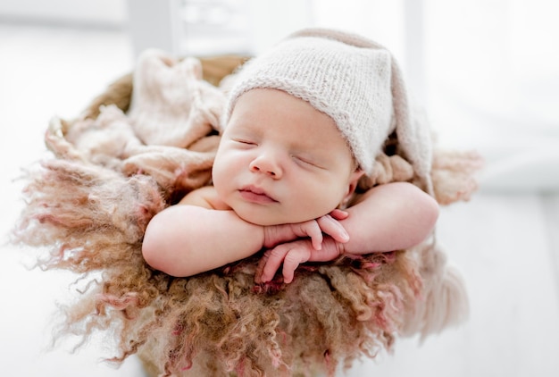 Newborn baby portrait