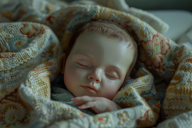 Newborn in a hospital blanket