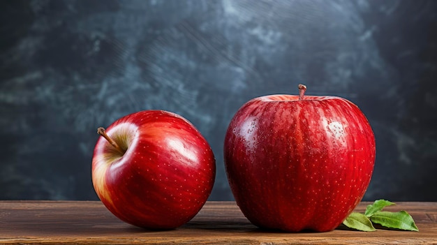 Newton's apples on the background of the blackboard