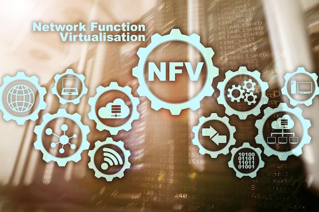 NFV Network Function Virtualization Architecture Technologies Virtual Machines Concept