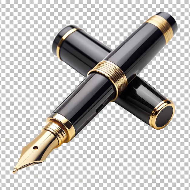 A nib pen on transparent background