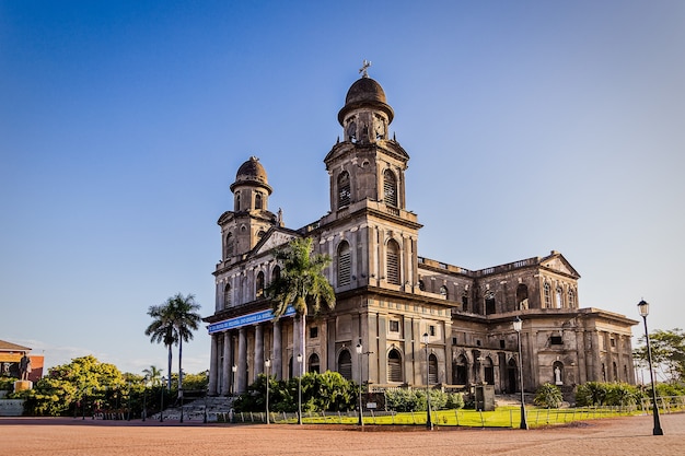 The Nicaragua capital Managua cathedral is an ahistorical building