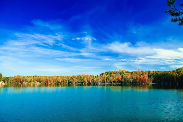 A nice beautiful autumn road for travel