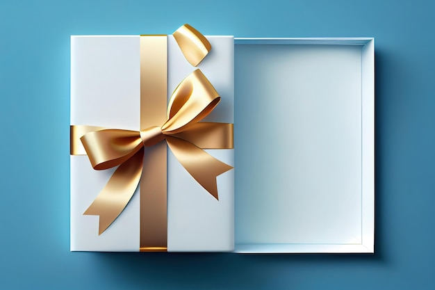 A nice bow for a gift and an envelope Generative Ai