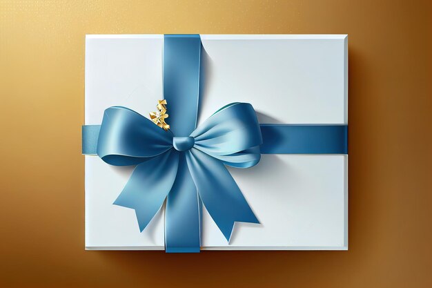 A nice bow for a gift and an envelope Generative Ai