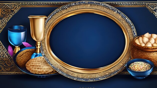 Nice Flat passover pesach concept