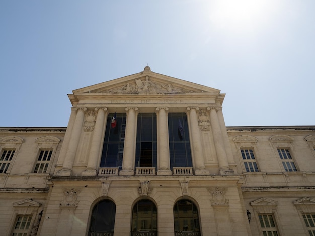 Nice France old town buildings court house justice palace