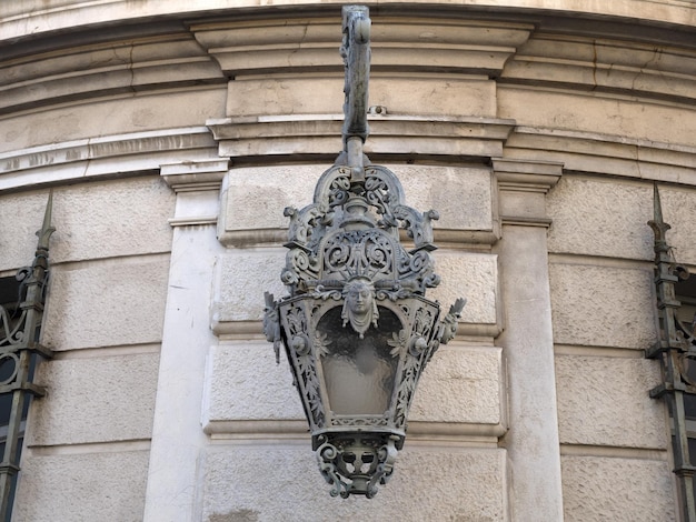 Nice France old town buildings opera light