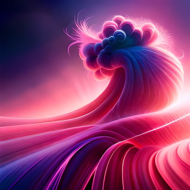 Nice purple red and blue smoke Color Burst AI Generated Use web and any type of design projects