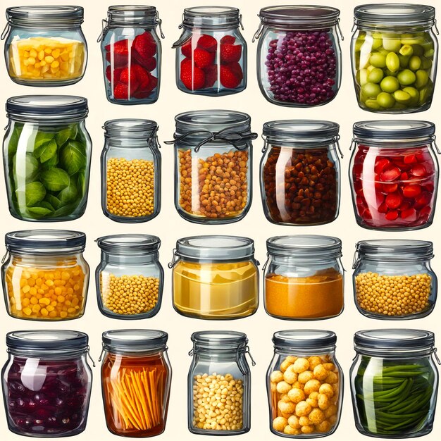 A nice shelf filled with lots of different types of fresh spices in jars