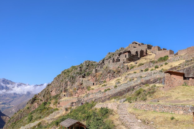 Nice view of the Pisac ruins in Cusco