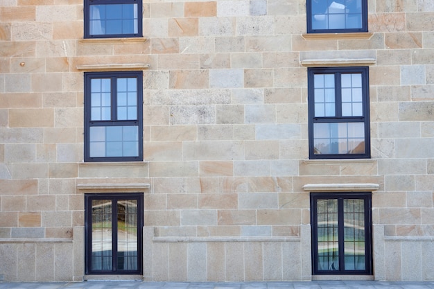 Photo nice windows of a majestic hotel