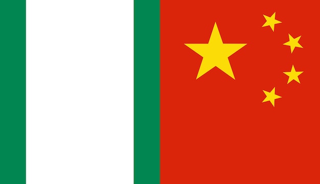 Nigeria and China flag countries