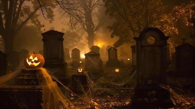 Night_Cemetery_Halloween_Pumpkinsai