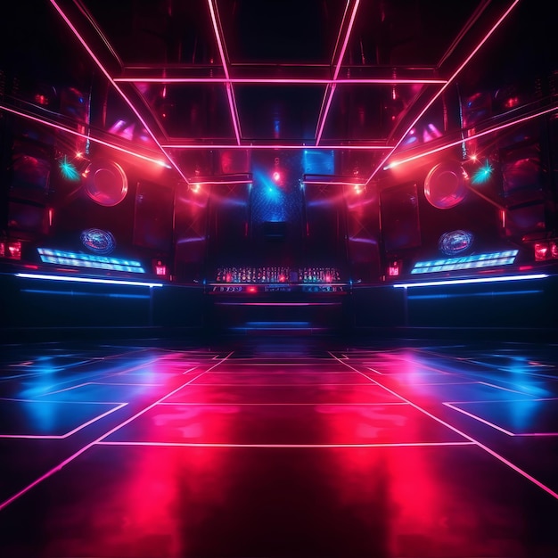 Night club music background Illustration AI GenerativexA