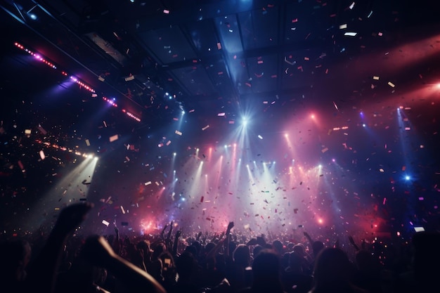 Night club nightclub nightlife confetti