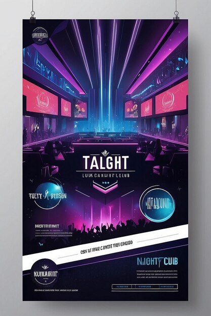 Photo night club template design