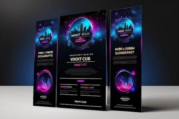 Photo night club template design