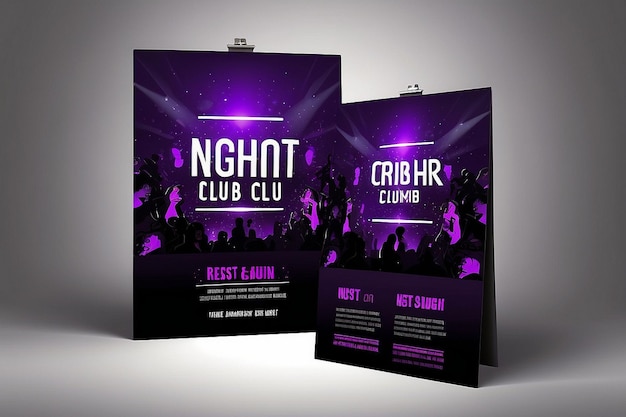 Photo night club template design