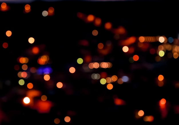 Night light abstract background with bokeh