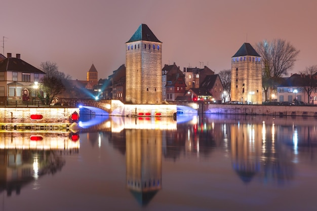 Night Petite France in Strasbourg Alsace