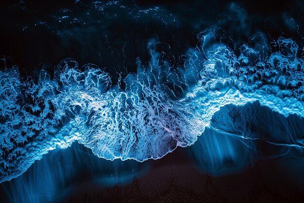 Night photography of glowing bioluminescent waves with DJI Mavic Pro