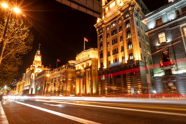 Night scene in the Bund, Shanghai