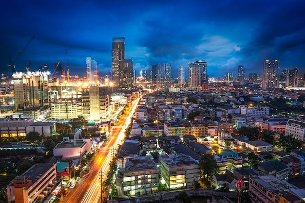 Night scene cityscape