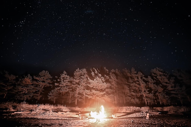 night sky landscape, abstract view summer night concept nature space