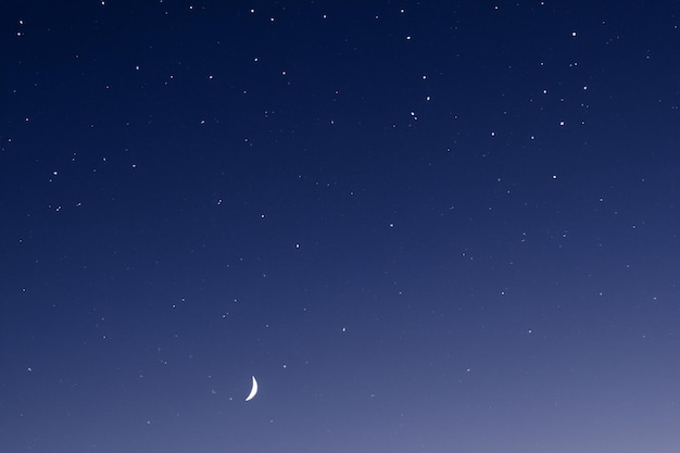 Night sky with moon light background