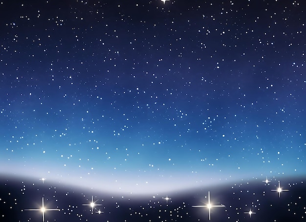 Night sky with stars Illustration