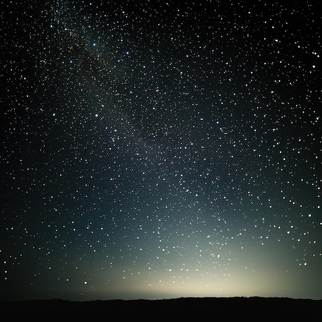 Night Sky with Stars and Milky Way