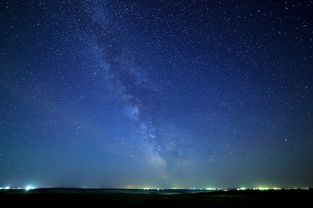 Night starry sky for background.