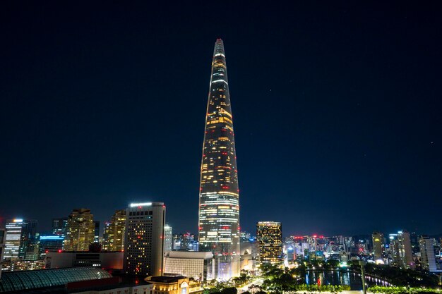 Night view around Seoul Korea