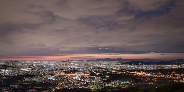 Night view of Seoul from Namhansansung