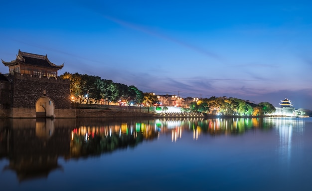 Night view of the Summer Palace in Beijing, China