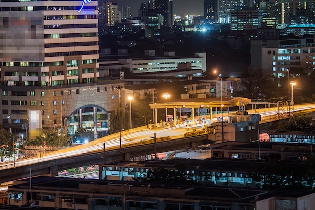 Nighttime view of the city