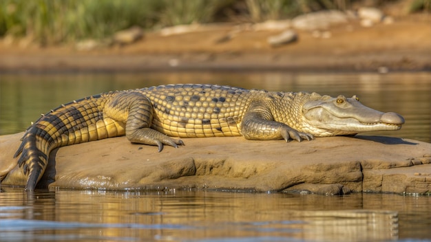 Photo a nile crocodile