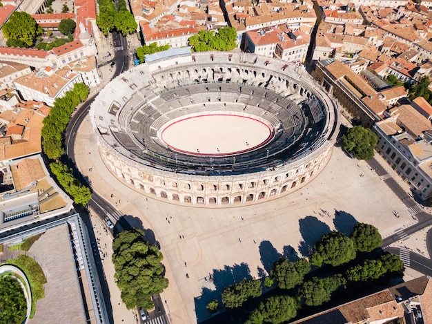 Nimes Arena aerial view France