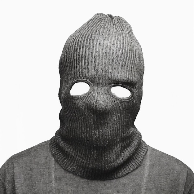 A ninja balaclava black mask